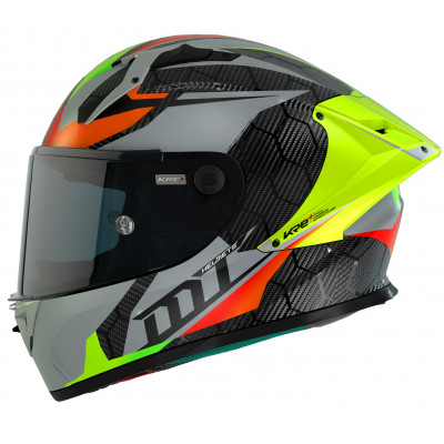 Κράνος μηχανής MT KRE+ CARBON PROJECTILE D2 GLOSS GREY